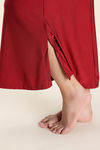 Zivame Shimmer Stretchy Saree Underskirt  - Red Dahlia — thumbnail 6